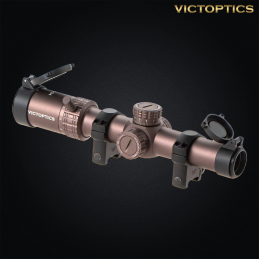 VictOptics by VectorOptics - Lunette de visée S6 1-6x24 avec point rouge et vert, FDE - OPSL23