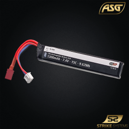Strike Systems™ by ASG - Batterie Li-Po 7,4V 1300mAh 15C, 1 stick, dean - 20268