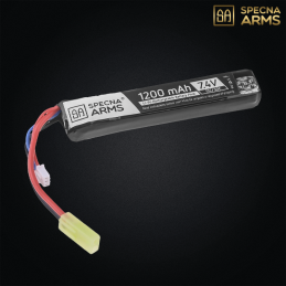 Specna Arms - Batterie Li-Po 7,4v 1200mAh 15/30C C, 1 Stick, Tamiya - SPE-06-022011