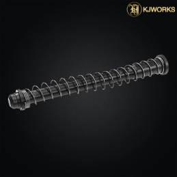 Ensemble guide-ressort de rappel d'origine pour réplique airsoft GBB KP-13 KJ Works.