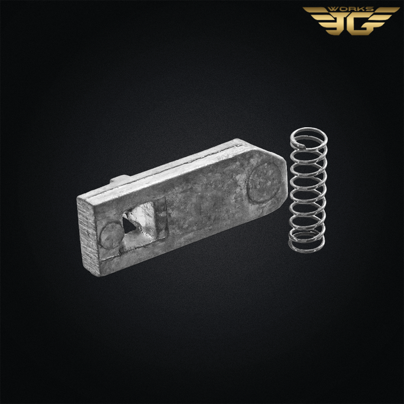 Déconnecteur de détente lock lever d'origine avec ressort pour sniper BAR-10 Jing Gong airsoft.