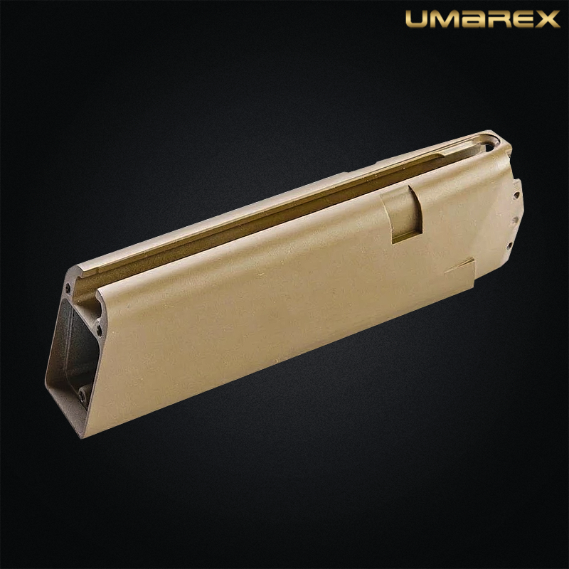 Corps de chargeur d'origine en métal couleur FDE pour répliques Glock 17 GBB Umarex VFC.