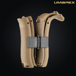Lot de 4 backstraps FDE French Edition pour pistolet airsoft G17 Gen 5 Umarex VFC