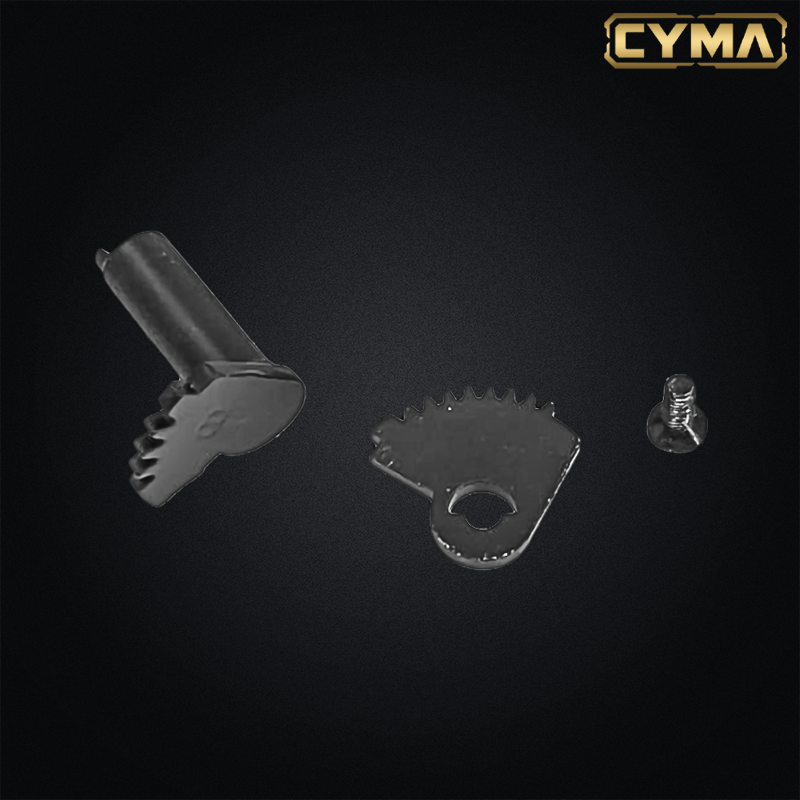 Kit engrenages et axe de selecteur de tir en metal pour gearbox V3 AK Cyma