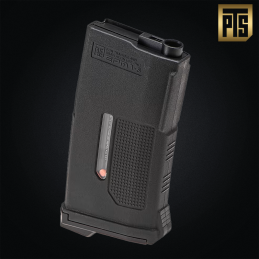Chargeur court mid-cap polymer EPM1-S 170 billes AR15 M4 AEG PTS Syndicate Noir