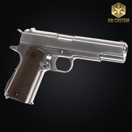 Armorer Works by Cybergun - Réplique COLT 1911, GBB, blowback, chromé