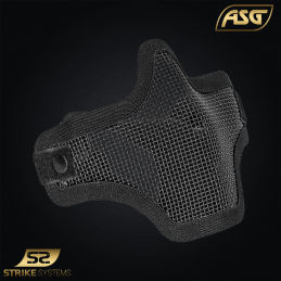 Masque de protection grillage noir Stalker ASG Strike Systems pour airsoft.