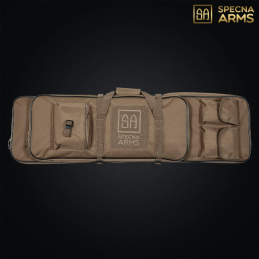 Housse de transport rembourree nylon coyote 98 cm pour replique airsoft Specna Arms