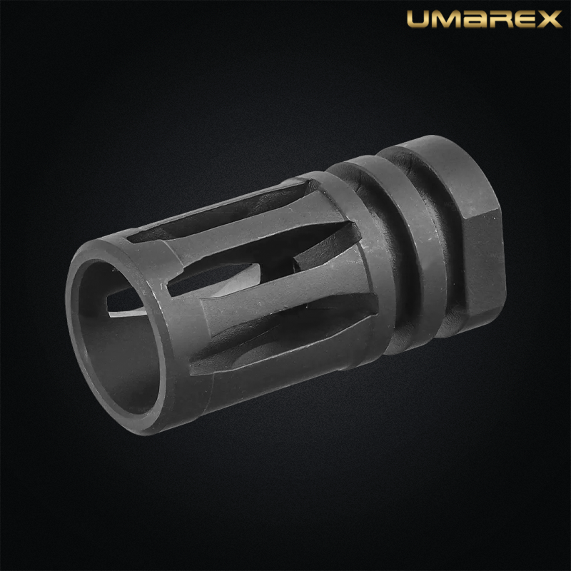 Cache flammes (Flash Hider) type A2 acier pour GBBR HK416 A5 Gen3 Umarex VFC