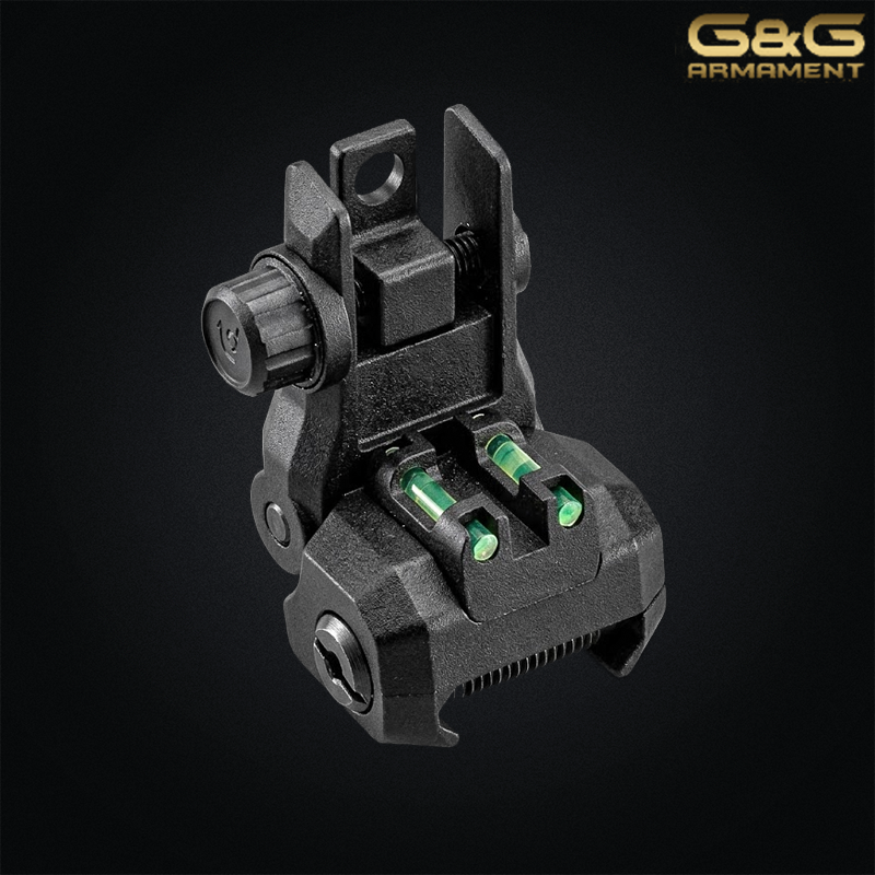 Mire arrière rabattable (rear sight) d'origine G&G LevAR Series airsoft